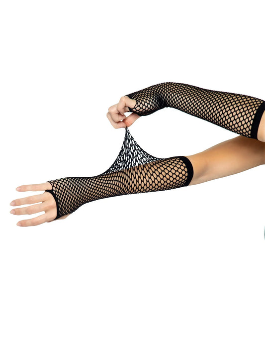 Triangle Net Fingerless Gloves