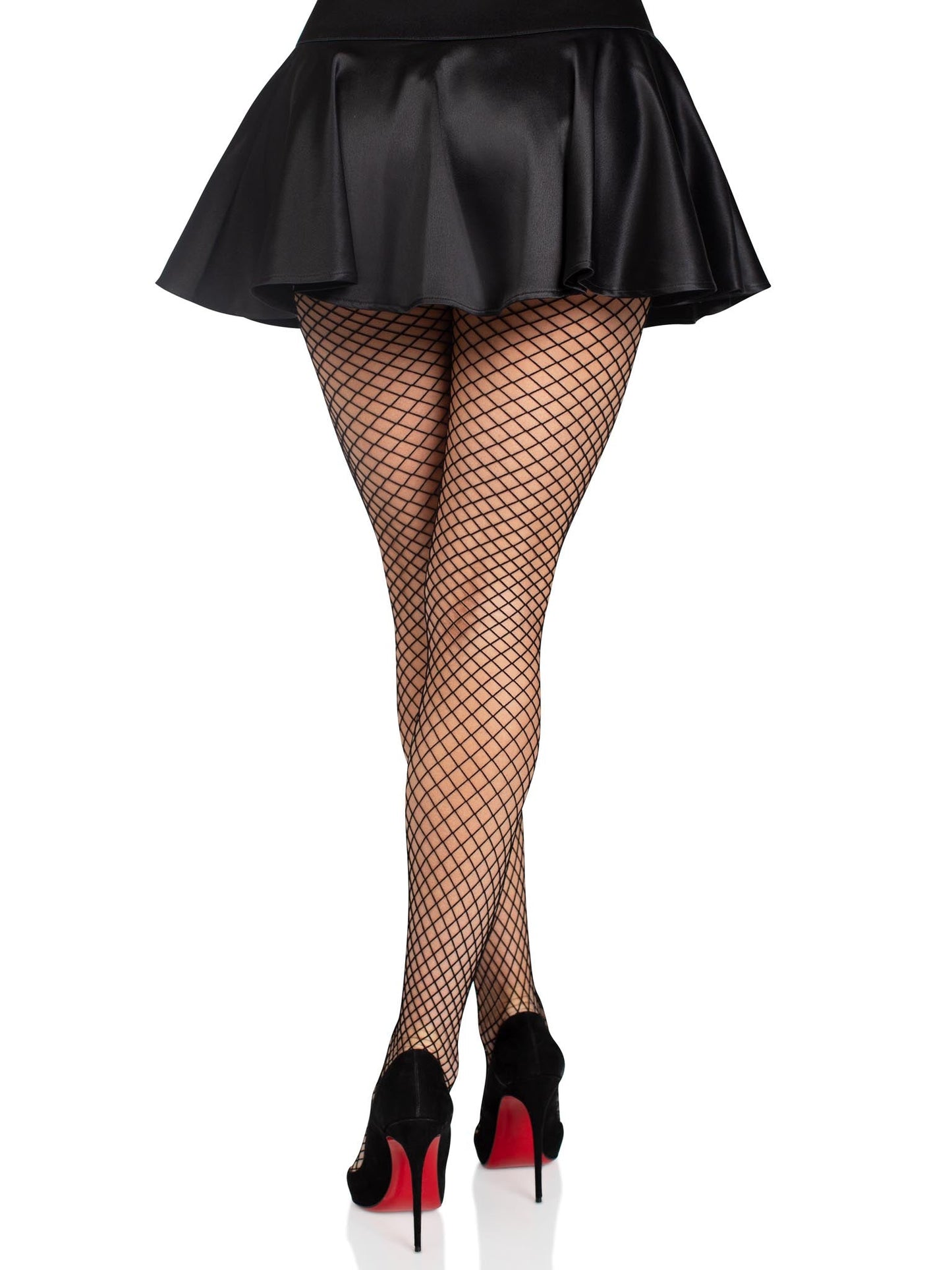 Black Seamless Fishnet Tights