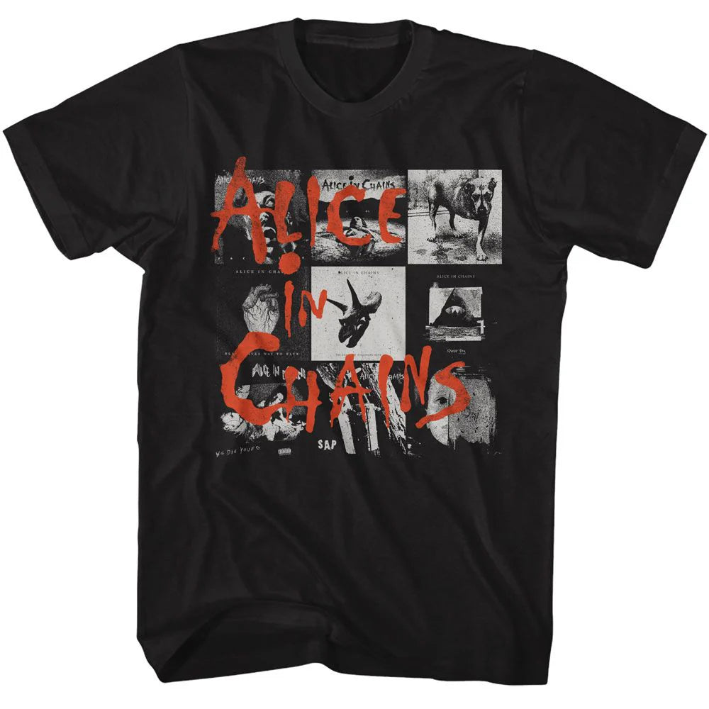 Alice In Chains Multiple Album Covers Graphic Tee