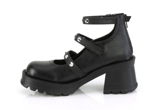 Demonia Bratty-30 Platform Mary Janes