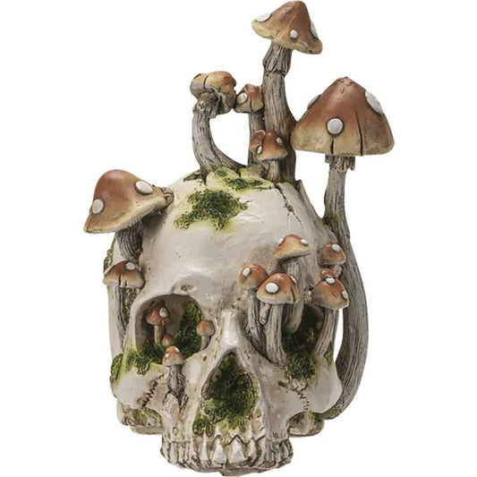 Mushroom Skull Statue