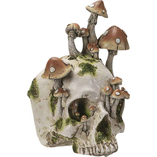 Mushroom Skull Statue