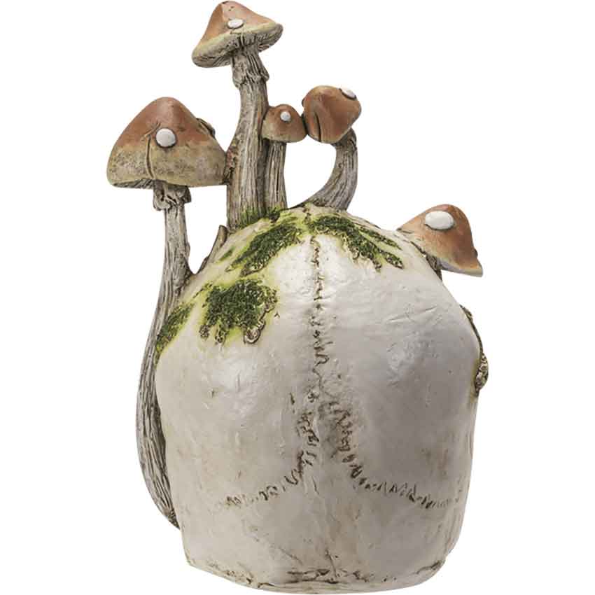 Mushroom Skull Statue
