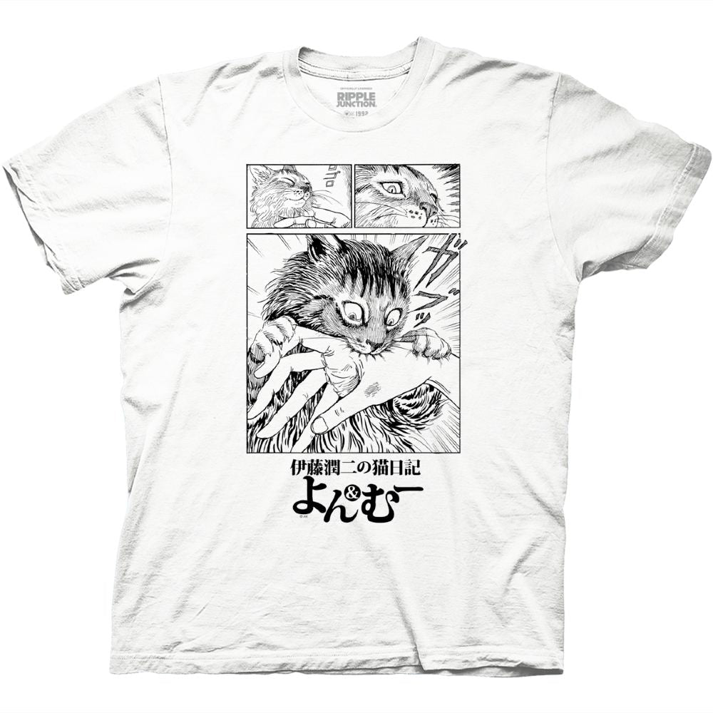 Junji Ito's Cat Diary: Yon & Mu Biting Tee