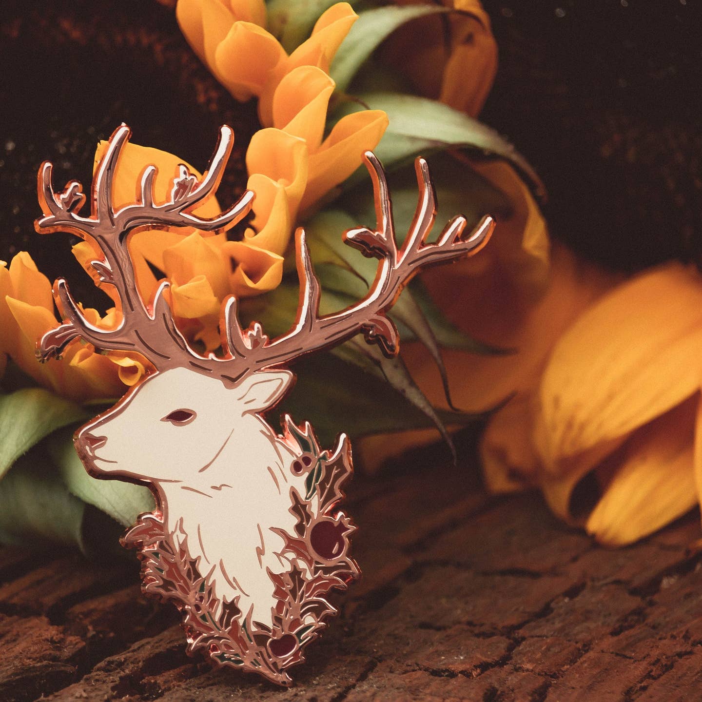Mabon Stag Enamel Pin