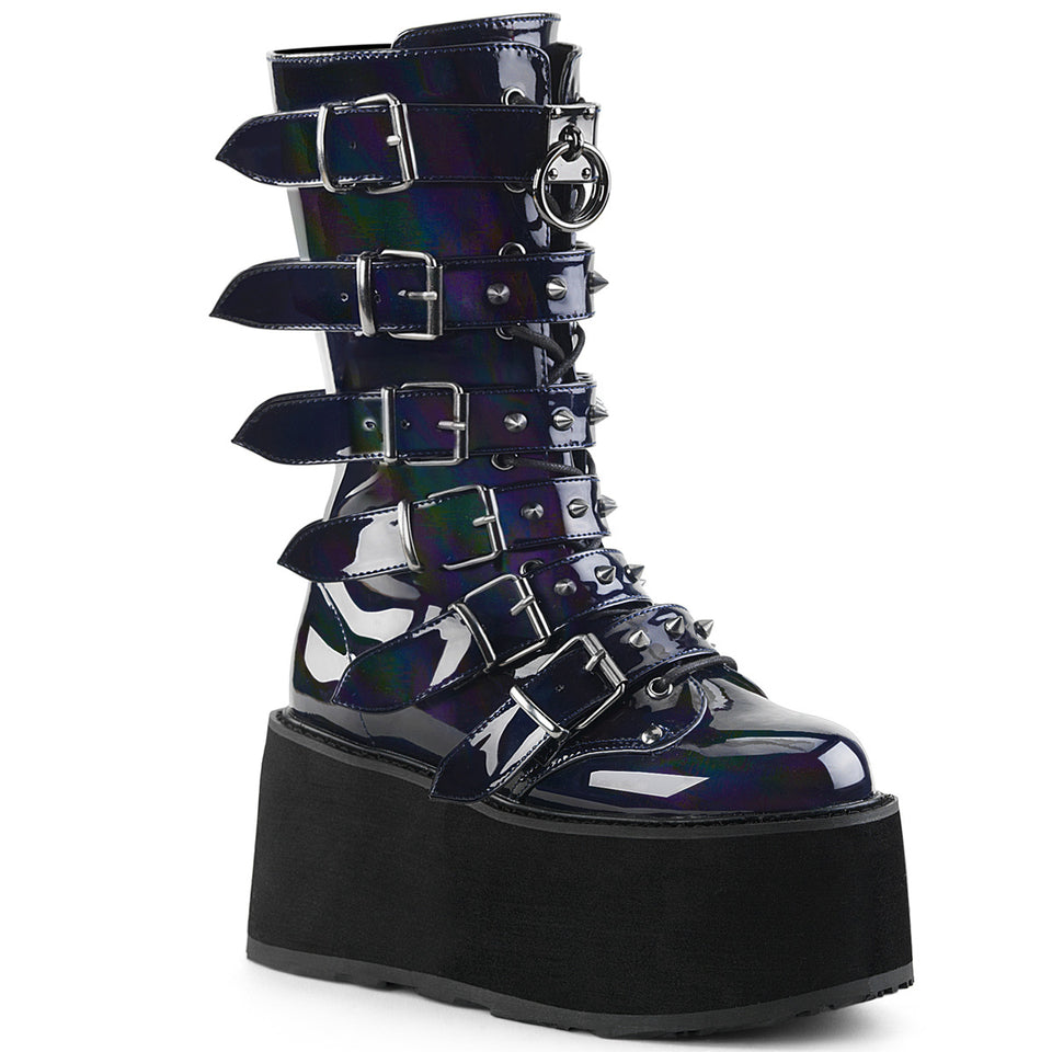 Demonia Damned-225 Hologram Boots