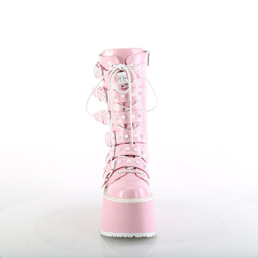 Demonia Damned-225 Pink Hologram Boots