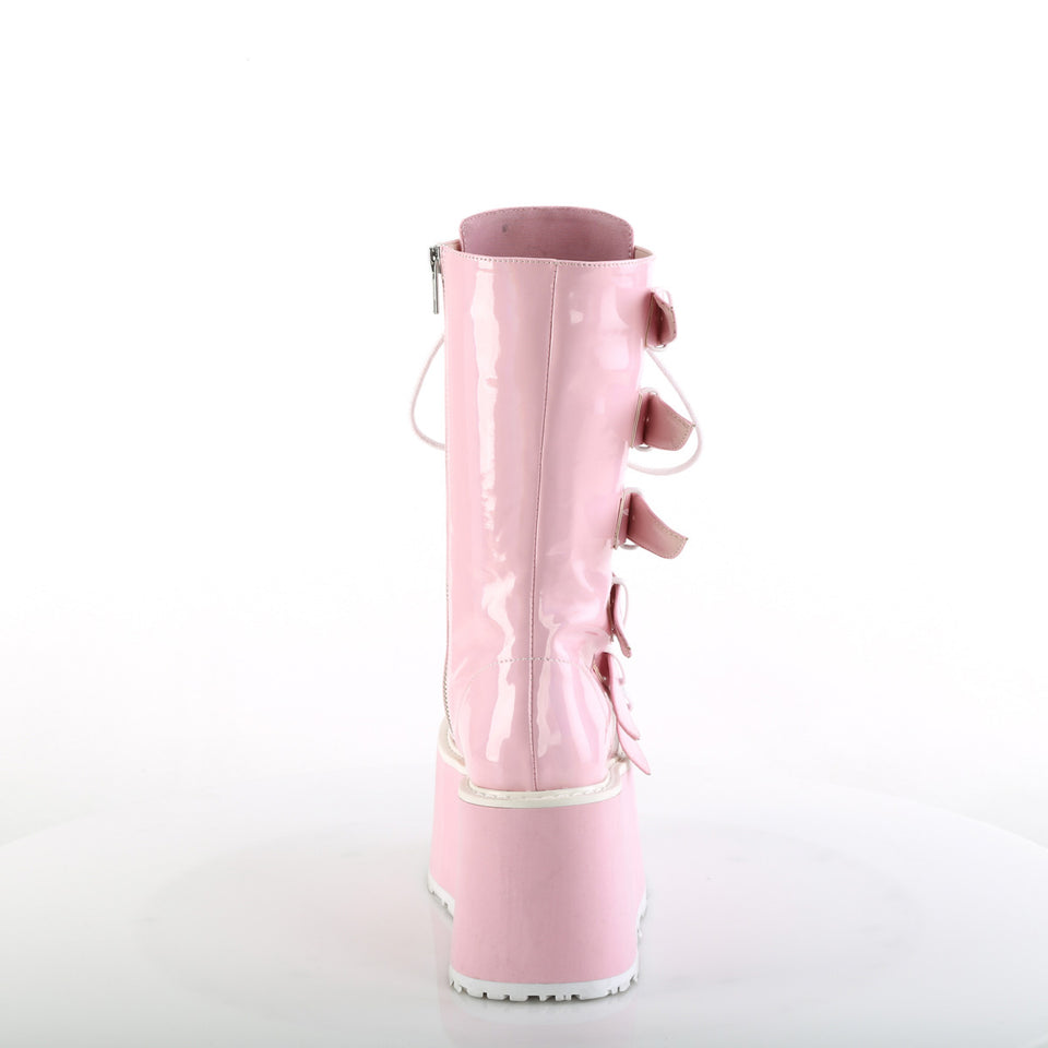 Demonia Damned-225 Pink Hologram Boots
