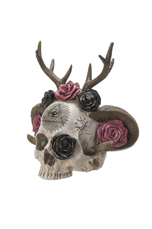 Wiccan Skull Statue