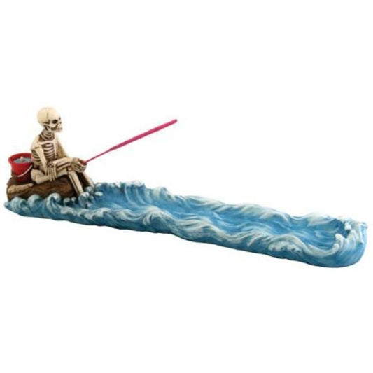 Skeleton Fishing Incense Burner