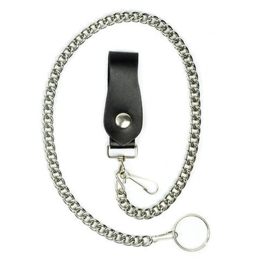 Wallet Chain With Leather Snap Beltloop