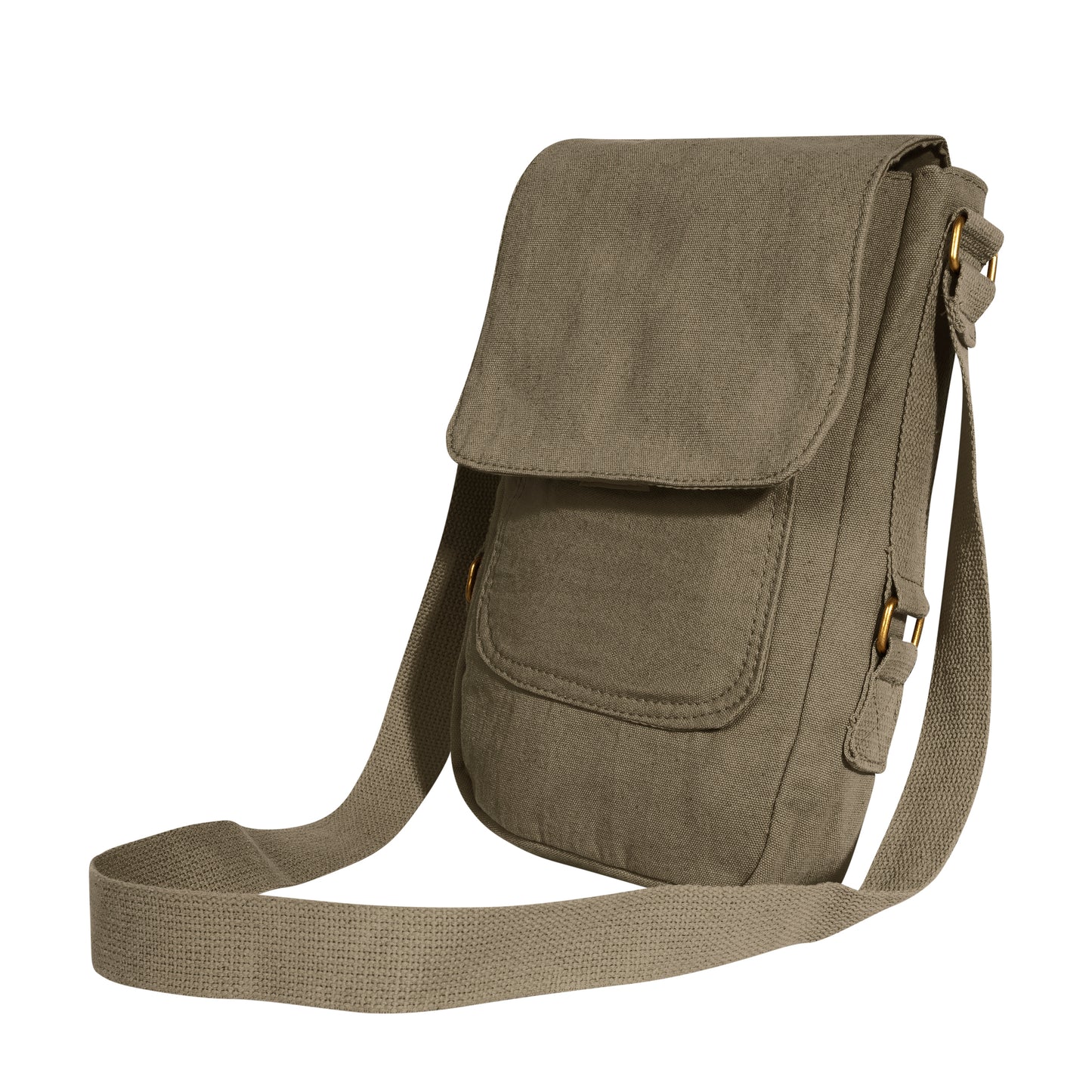 Vintage Look Canvas Tech Bag