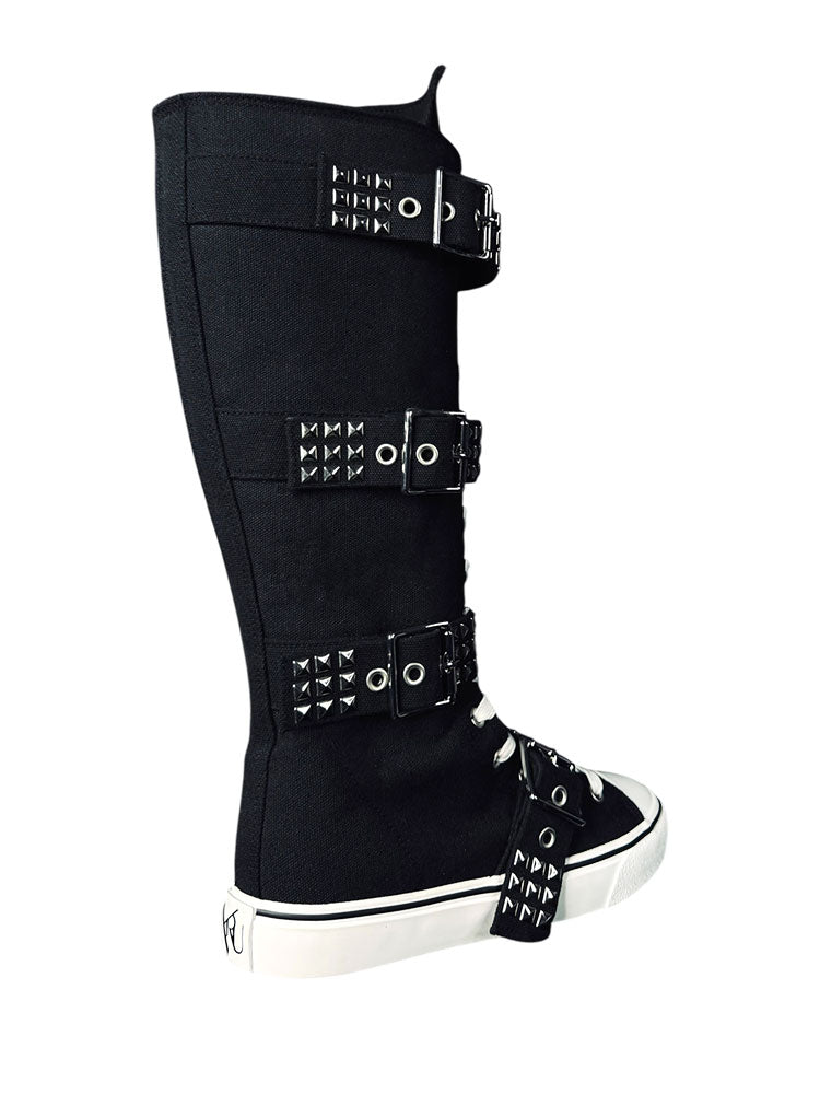 YRU RAWR XD Stud Knee High Canvas Sneakers