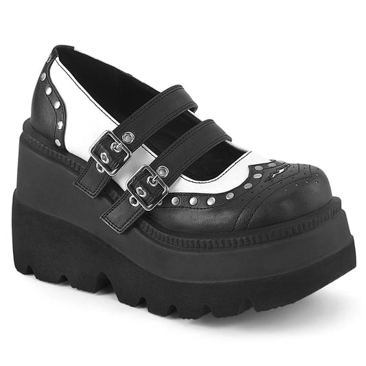 Demonia Shaker-27 Platform Mary Janes