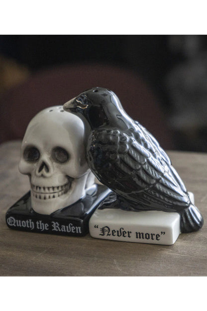 Quoth The Raven Salt + Pepper Shaker
