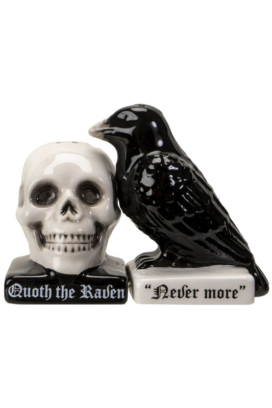 Quoth The Raven Salt + Pepper Shaker