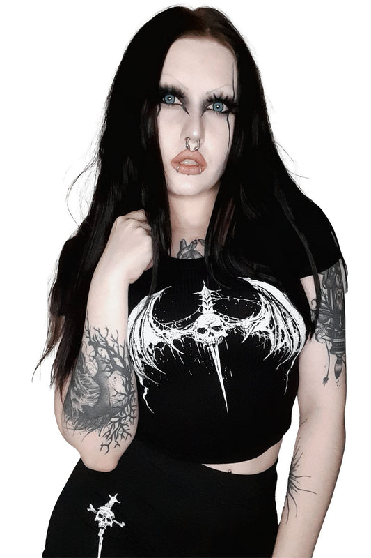 Lip Service Dagger Bat Baby Tee