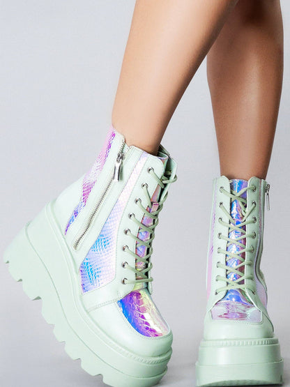 Radio Prismatic Sage Platform Boots