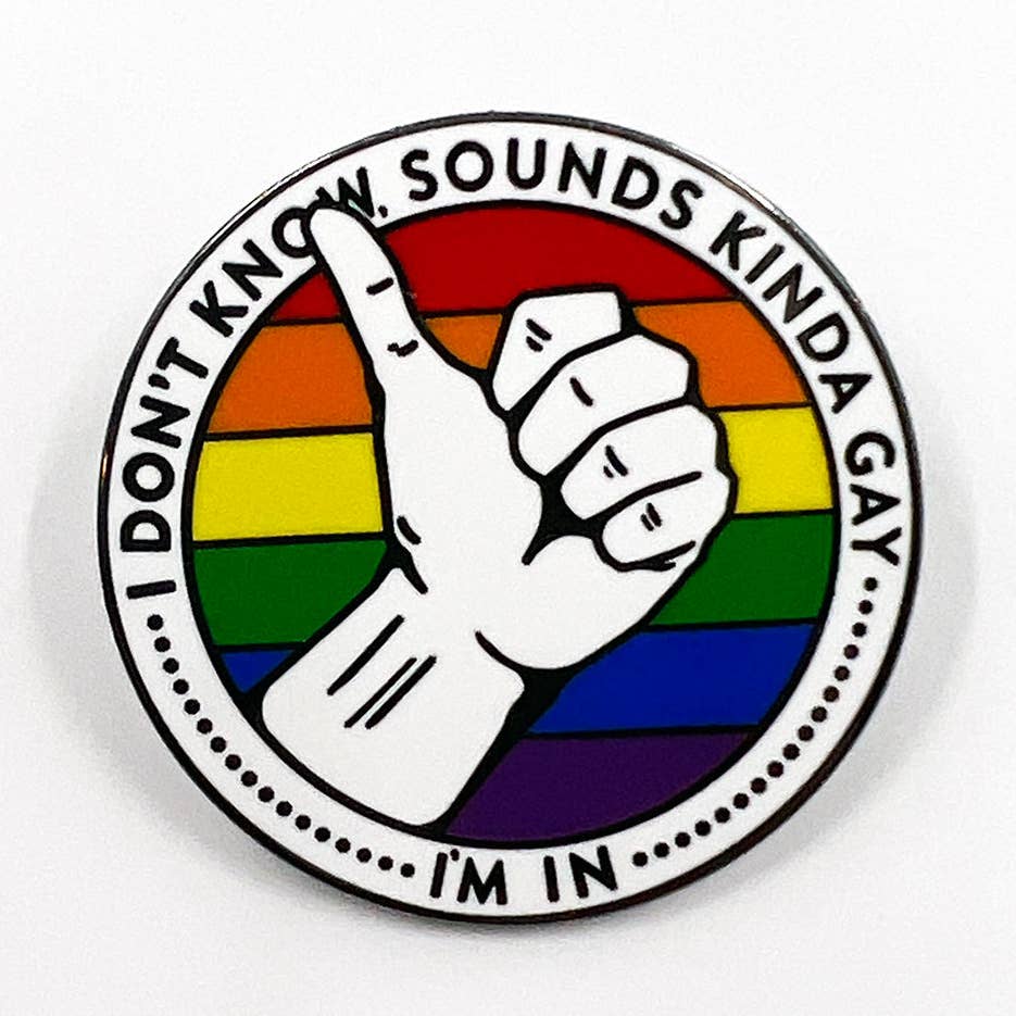 Sounds Kinda Gay Enamel Pin