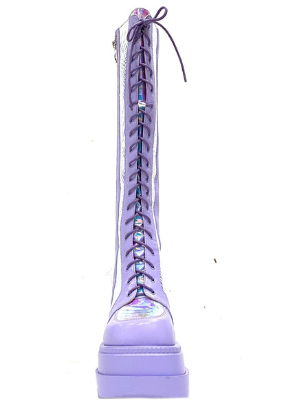 Fairy Kiss Hi Lavender Platform Boots