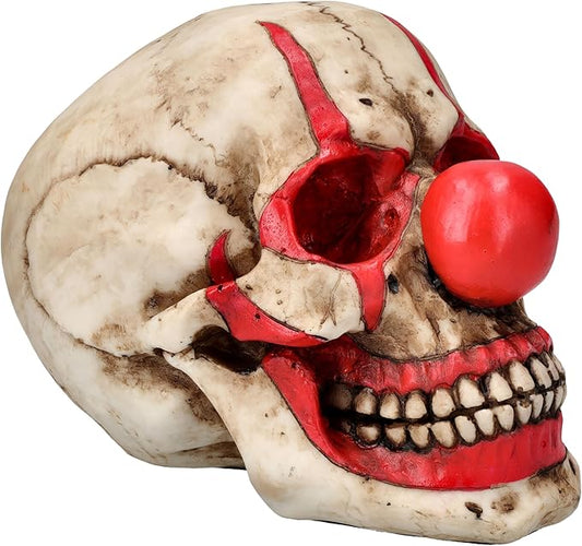 Clown Skull Statue