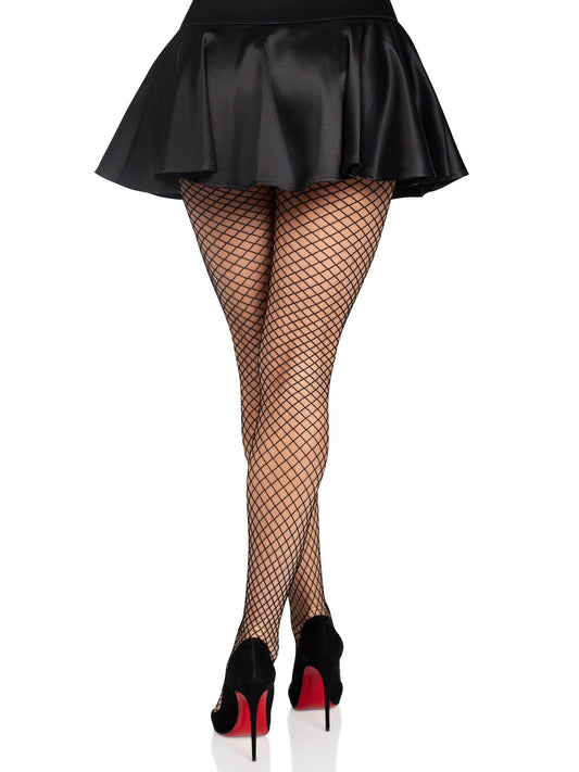 Black Seamless Fishnet Tights