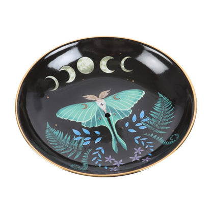 Dark Forest Luna Moth Incense Dish
