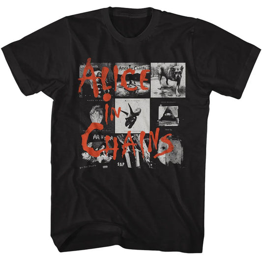 Alice In Chains Multiple Album Covers Graphic Tee