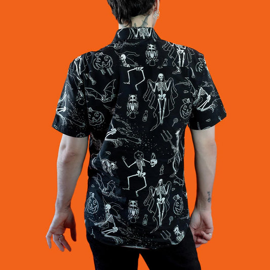 Midnight Mischief Button-Down Shirt