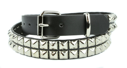 2 Row Pyramid Stud Belt