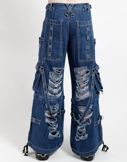 Tripp NYC Shredder Denim Strap Pant