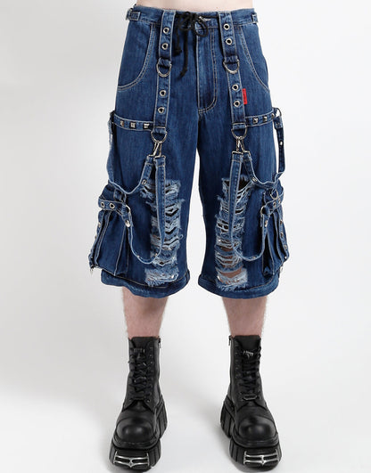 Tripp NYC Shredder Denim Strap Pant