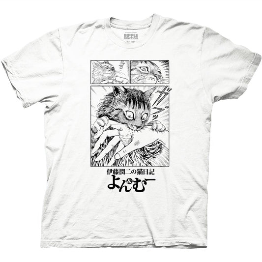 Junji Ito's Cat Diary: Yon & Mu Biting Tee