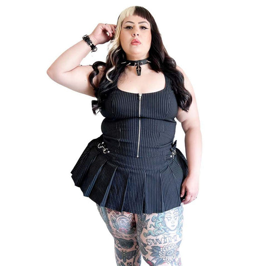 Lip Service Carmen Pinstripe Corset Top