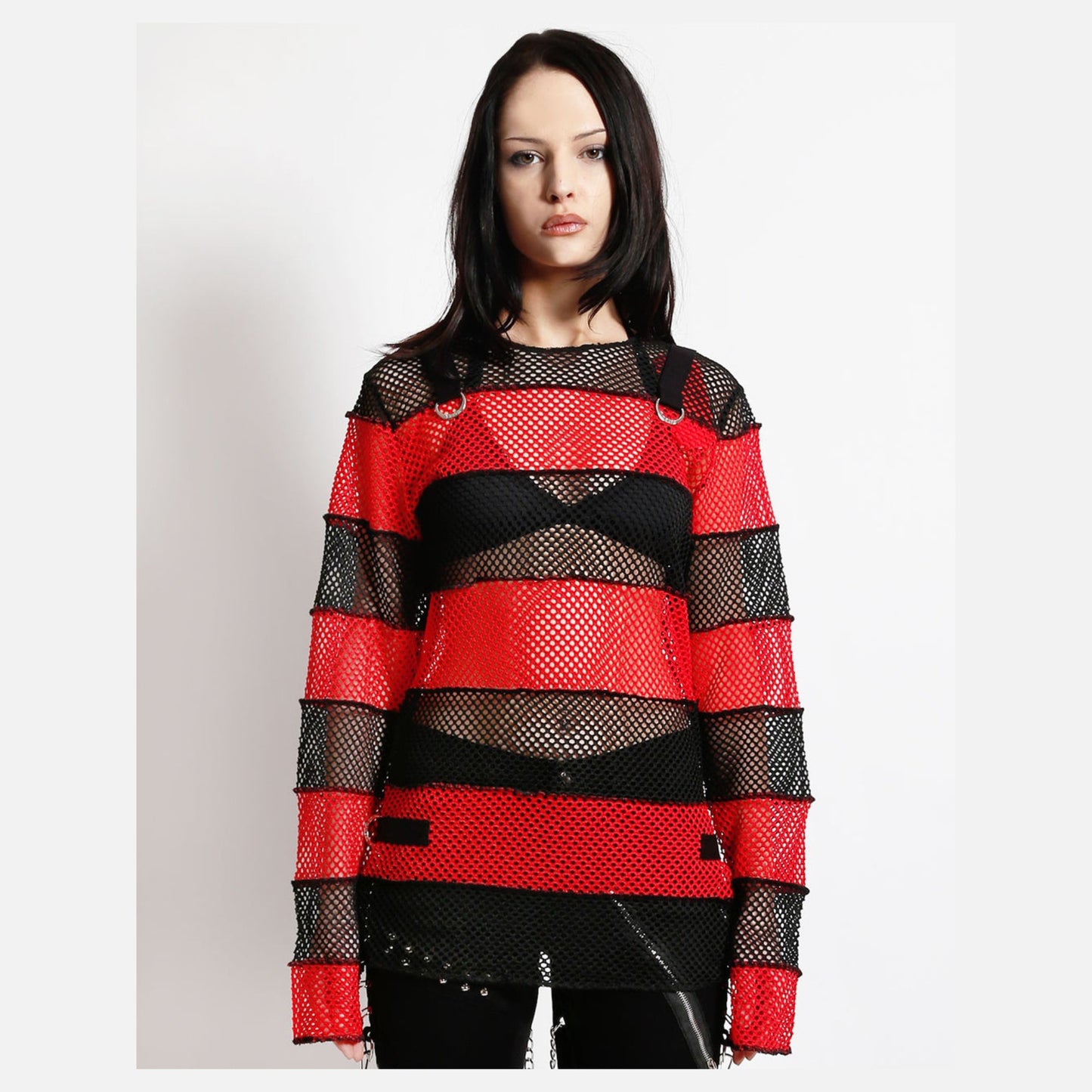 Tripp NYC Mega Mesh Stripe Jersey