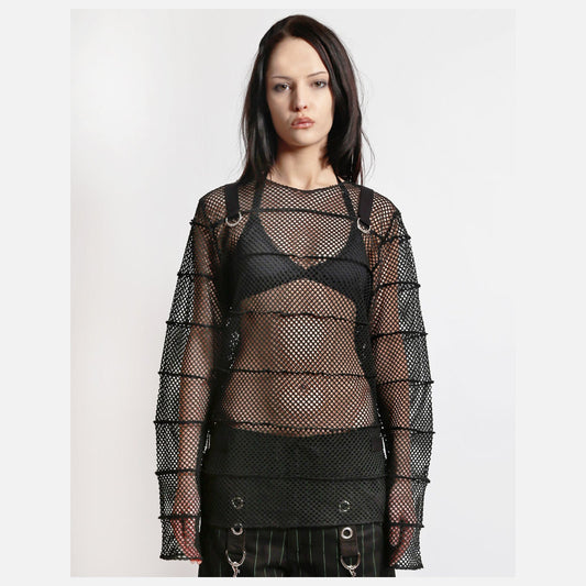 Tripp NYC Mega Mesh Stripe Jersey