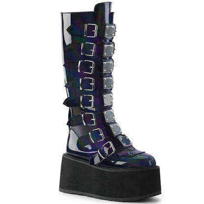 Demonia Damned-318 Hologram Boots