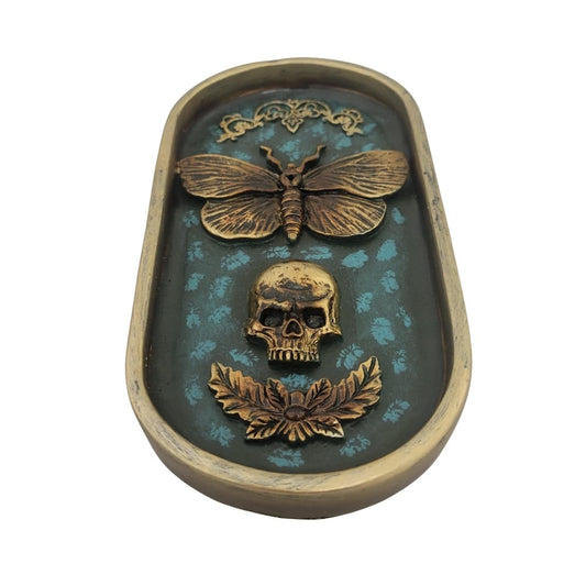 Moth + Skull Incense Burner