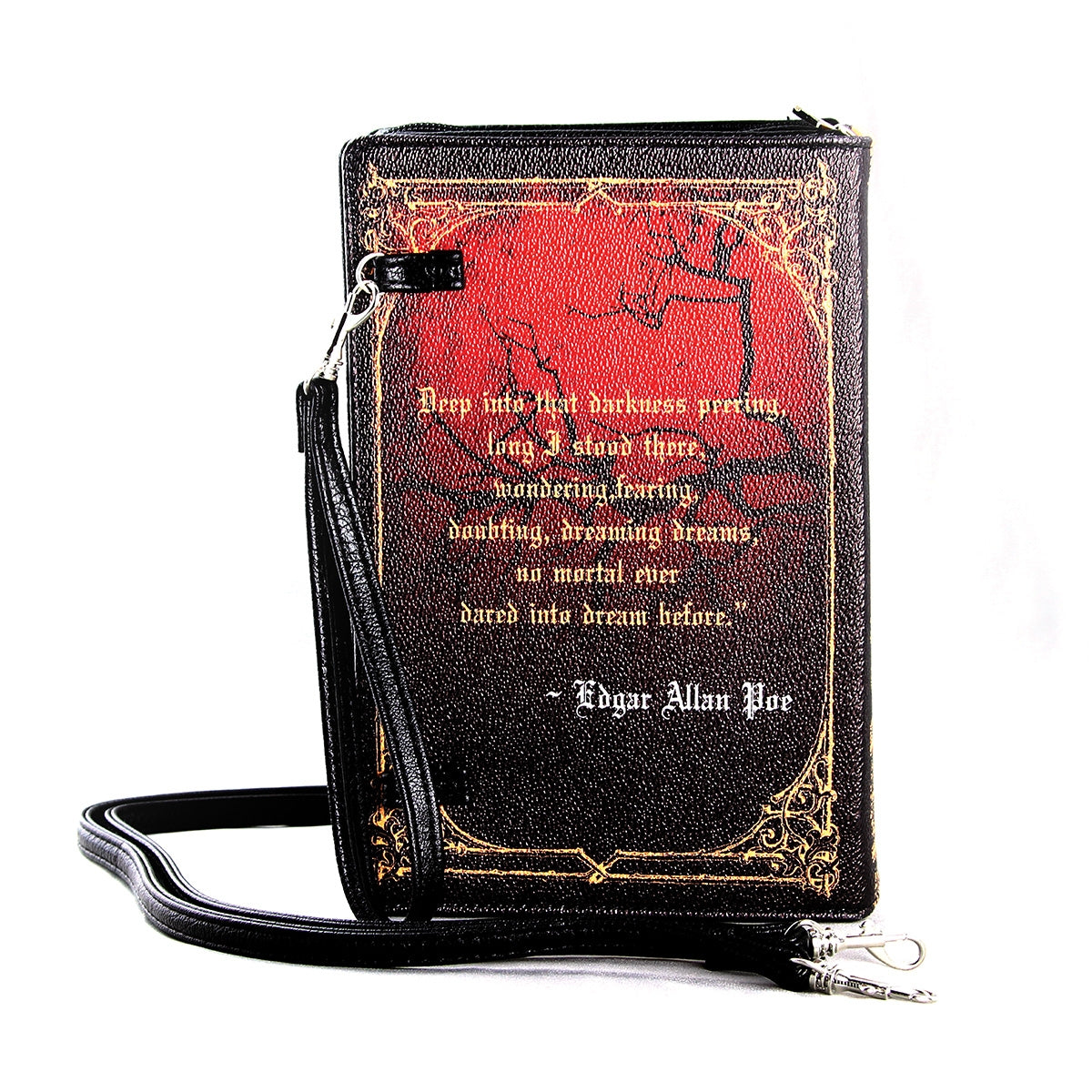 The Raven Vintage Clutch Book Bag