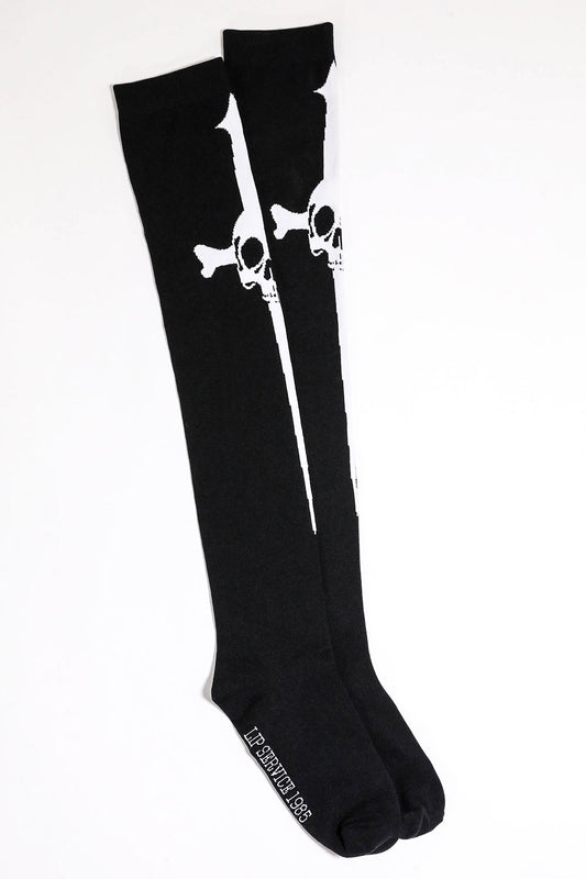 Lip Service Dagger Thigh High Socks