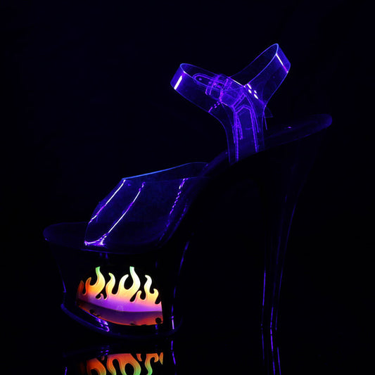 Pleaser Moon-708 Flame Platform Heel