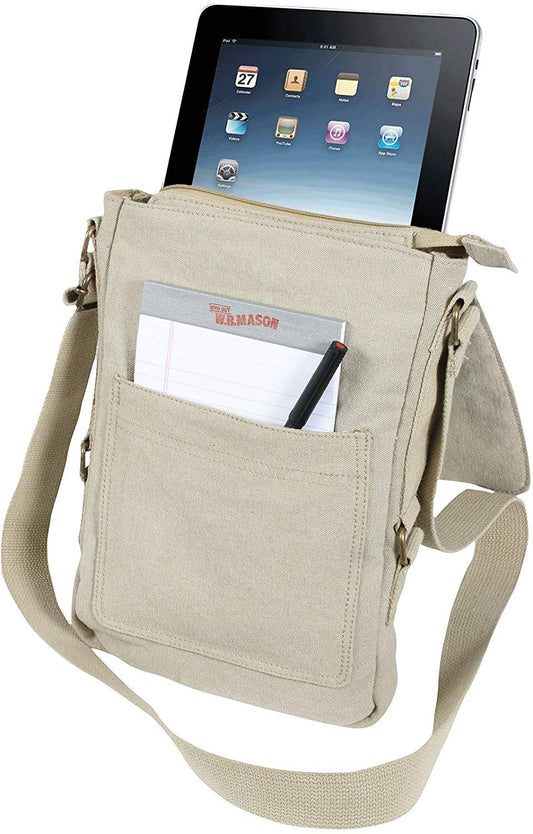 Vintage Look Canvas Tech Bag